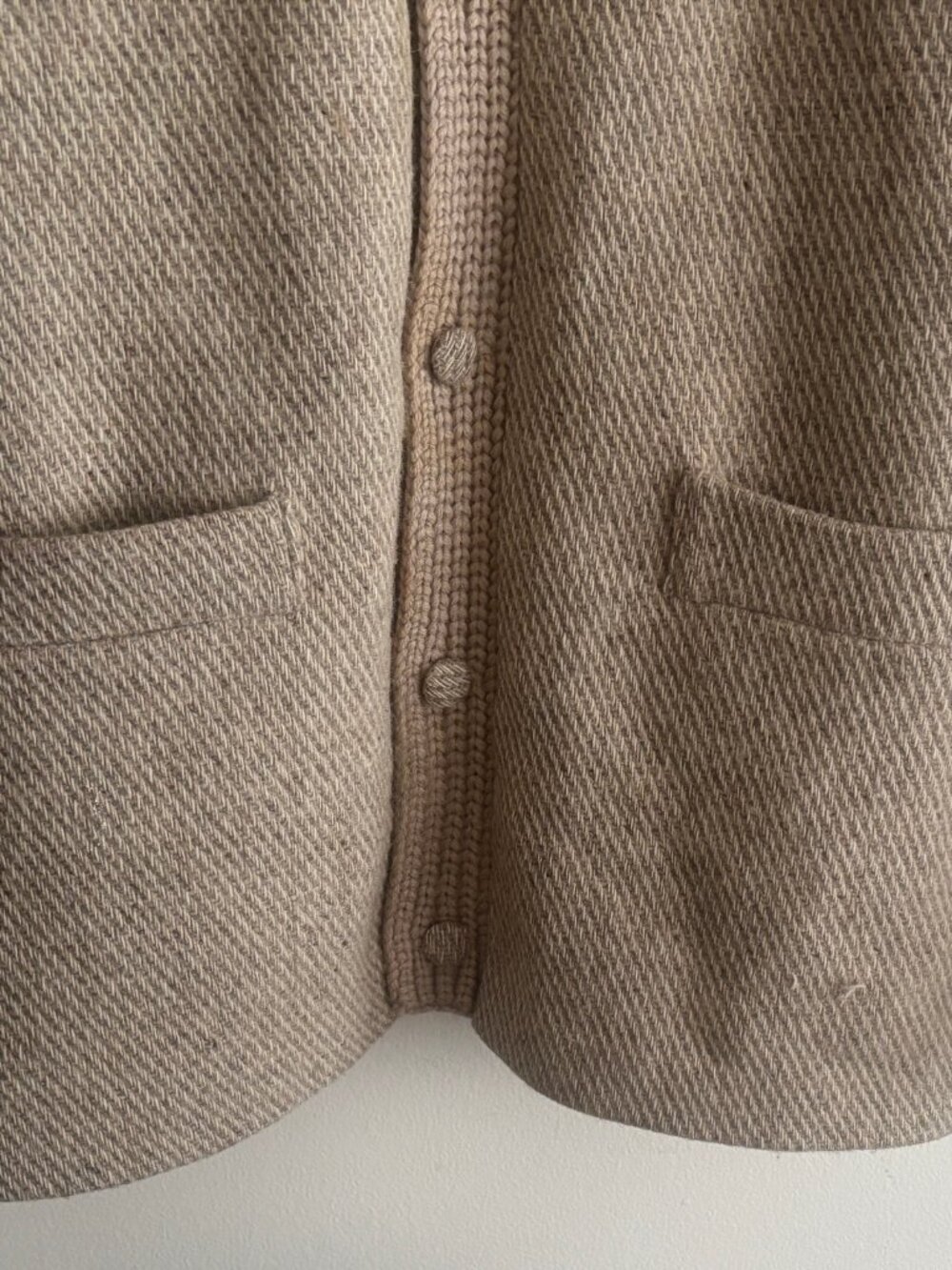 Vintage Women's Freedom Wear Irish Tweed Wool Sweater Jacket / Cardigan L-XL - Picture 4 of 7